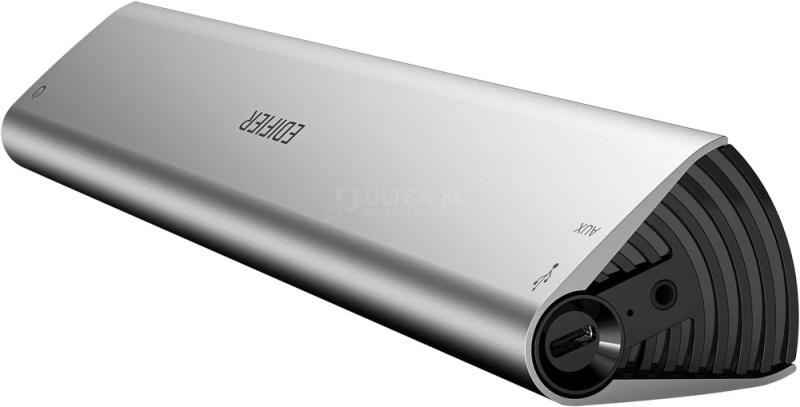 Беспроводная колонка Edifier MF200, 4W+4W (RMS), 2x36mm drivers, ≥85dB(A), Bluetooth 5.0, USB-C Sound card, 3.5mm AUX, 10 часов звучания, 100Hz - 20kHz, 293mmx45mmx53mm, 0.5kg, серебро Беспроводная колонка Edifier MF200, 4W+4W (RMS), 2x36mm drivers, ≥85dB(A), Bluetooth 5.0, USB-C Sound card, 3.5mm AUX, 10 часов звучания, 100Hz - 20kHz, 293mmx45mmx53mm, 0.5kg, серебро