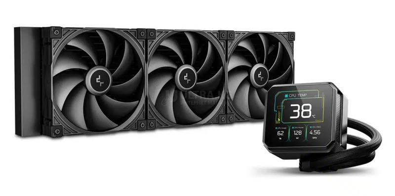 DEEPCOOL SPARTACUS 420 ARGB 140*3 PWM BLACK FAN 3.4” 480x480 TFT LCD PUMP LGA20xx/1700/1200/115* DEEPCOOL SPARTACUS 420 ARGB 140*3 PWM BLACK FAN 3.4” 480x480 TFT LCD PUMP LGA20xx/1700/1200/115*