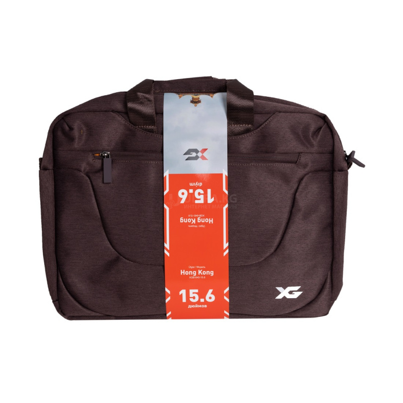 Сумка для ноутбука, XG, Hong Kong XGB-640-15.6 Коричневая 15.6". Полиэстер. Лёгкая, Внешнее отделение на молнии, 1 внутреннее отделение Сумка для ноутбука, XG, Hong Kong XGB-640-15.6 Коричневая 15.6". Полиэстер. Лёгкая, Внешнее отделение на молнии, 1 внутреннее отделение