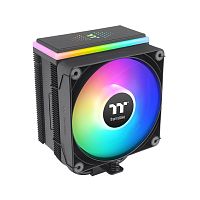 Кулер для процессора Thermaltake ASTRIA 200 ARGB CPU Intel LGA 2066, 201, 1851, 1700,1200,1156,115x и AMD AM5, AM5,TDP 210W,120мм вентилятор,500-1800 об.мин, 4pin,65 CFM,26.8 dB(A),124x93x160мм, 4 теплотрубки, Серебристый [CL-P119-AL12SW-A]