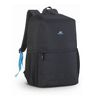 Рюкзак для ноутбука RivaCase 8067 15.6" Full size Черный рюкзак. Ремешок крепления, карман для телефона, карман для бутылки, плечевой ремень, водонепр-й материал, наплечные ремни