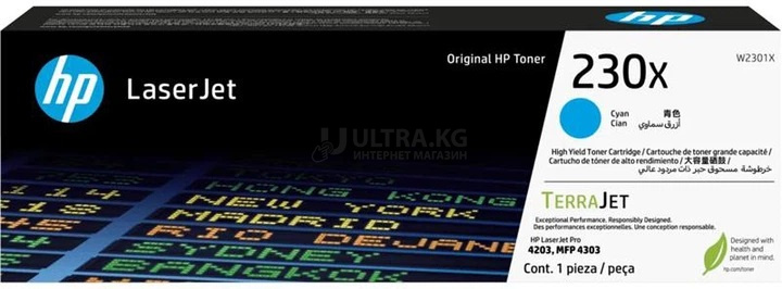 Картридж HP W2301X 230X Cyan Original LaserJet Toner Cartridge Картридж HP W2301X 230X Cyan Original LaserJet Toner Cartridge