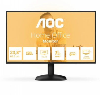 Монитор LCD 23.8" AOC 24B31H/01, IPS, Black, 1920x1080, 120Hz, 20000000 : 1, 300cd/m2, 178/178, 1ms, Flicker Free, Low Blue Ligh, Adaptive Sync, безрамная конструкция, Vesa 100x100, VGA, HDMI (в комплекте) Монитор LCD 23.8" AOC 24B31H/01, IPS, Black, 1920x1080, 120Hz, 20000000 : 1, 300cd/m2, 178/178, 1ms, Flicker Free, Low Blue Ligh, Adaptive Sync, безрамная конструкция, Vesa 100x100, VGA, HDMI (в комплекте)