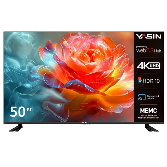 YASIN LED TV 50UD81 50" 4K UHD 3840x2160, WebOS 450 cd/m2 1000000:1 6ms 178/178 WiFi YASIN LED TV 50UD81 50" 4K UHD 3840x2160, WebOS 450 cd/m2 1000000:1 6ms 178/178 WiFi