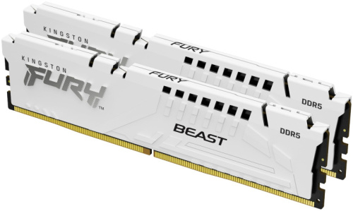 DDR5 32GB (2x16GB) PC-48000 (6000MHz) KINGSTON FURY BEAST WHITE EXPO KF560C30BWEK2-32
