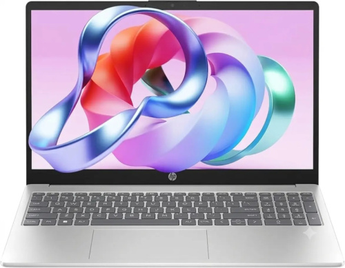 Ноутбук HP 15-FD1134nia Intel Core 3 100U (up to 4.7GHz), 8GB DDR4, 256GB SSD, Intel Graphics, 15.6" FULL HD, WiFi 6, BT 5.4, Type-C, 720p HD Camera, Backlight Chiclet Keyboard, Eng-Rus, серебро