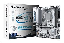 Матплата MAXSUN MS-eSport H810M WIFI ICE, LGA1851, Intel H810, 2xDDR5, 1xPCI-E16X, 1xPCI-E1x, Sound8Ch, GBLAN, 2SATA+2M.2, mATX, 4USB5G+5USB2.0+1xUSB4 40G, HDMI, DP