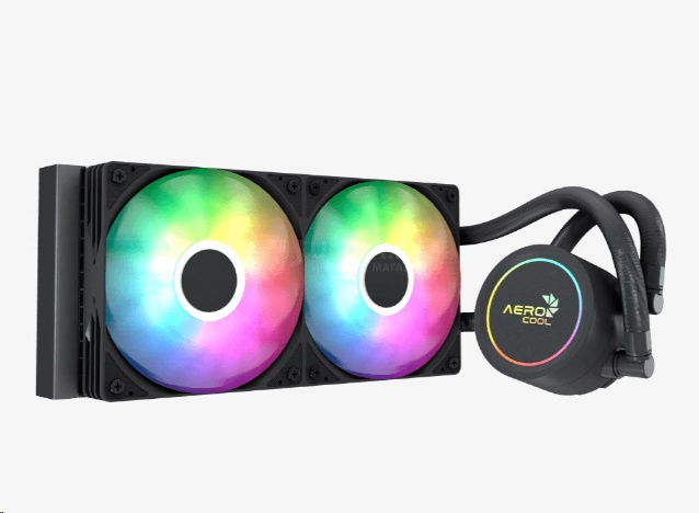 Система жидкостного охлаждения Aerocool, Abyss L240R, Intel 1851/1700/1200/115х и AMD AM5/AM4, TDP 280W, 2*120мм ARGB, 660-1800 RPM+-10%, 81,5CFM, менее 36 dB(A), 280W, Чёрный Система жидкостного охлаждения Aerocool, Abyss L240R, Intel 1851/1700/1200/115х и AMD AM5/AM4, TDP 280W, 2*120мм ARGB, 660-1800 RPM+-10%, 81,5CFM, менее 36 dB(A), 280W, Чёрный