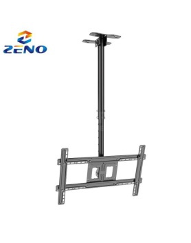 Потолочный кронштейн для ТВ и мониторов Kaloc Zeno T750, Макс. Нагрузка-68.5 кг, Диагональ экрана от 32"до 80", Наклон 0°/+12°, Расстояние до потолка 1236-1585mm, VESA 100x100, 400x400mm, Чёрный Потолочный кронштейн для ТВ и мониторов Kaloc Zeno T750, Макс. Нагрузка-68.5 кг, Диагональ экрана от 32"до 80", Наклон 0°/+12°, Расстояние до потолка 1236-1585mm, VESA 100x100, 400x400mm, Чёрный
