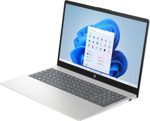 Ноутбук HP 15-FD0113 Intel Core i3-N305 (8 ядер/8 потоков up to 3.8GHz) 16GB DDR4, 128GB SSD USF, 15.6" FHD, Int VGA, Type-C, HDMI, WF, BT, WIN11H, ENG-RUS, серебро [C0CM1UA#ABA]